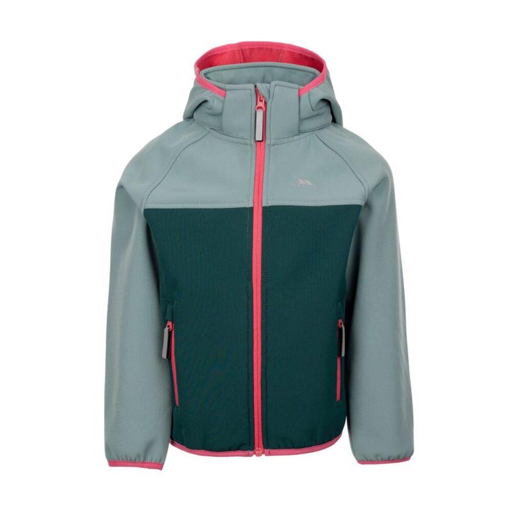 Trespass Childrens/Kids Hanbury Soft Shell Jacket / Pine